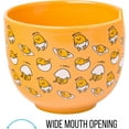 thumbnail image 4 of Silver Buffalo Sanrio Hello Kitty and Friends Gudetama I Can't Lazy Yellow Egg Ceramic Ramen Noodle Rice Bowl with Chopsticks, Microwave Safe, 20 Ounces, 4 of 10