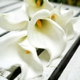 thumbnail image 5 of Real Touch Calla Lily Artificial Flowers, Wedding Bridal Floral Arrangements (25'' 6 Long Stems, Spring White), 5 of 5