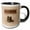 Black/White, variant on 3drose, Boots on the Ground, Soldier Boots, Boot Print Design, 11oz Two-tone Red Mug