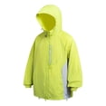 thumbnail image 2 of Zivyakyro Rain Wind Breaker Jackets Mens Long Sleeve Lightweight Workout Zip up Hooded Jacket Colorblock Sun Protection Yellow S, 2 of 9