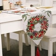 thumbnail image 3 of Yuarrent Caminos de de Navidad Tela bordada Cómodos manteles individuales resistentes al desgarro Escritorio Impreso Mantel Diseño Adornos de Kits de decoración para fiestas Bolsa de regalo Yuarrent HA068983-09, 3 of 6