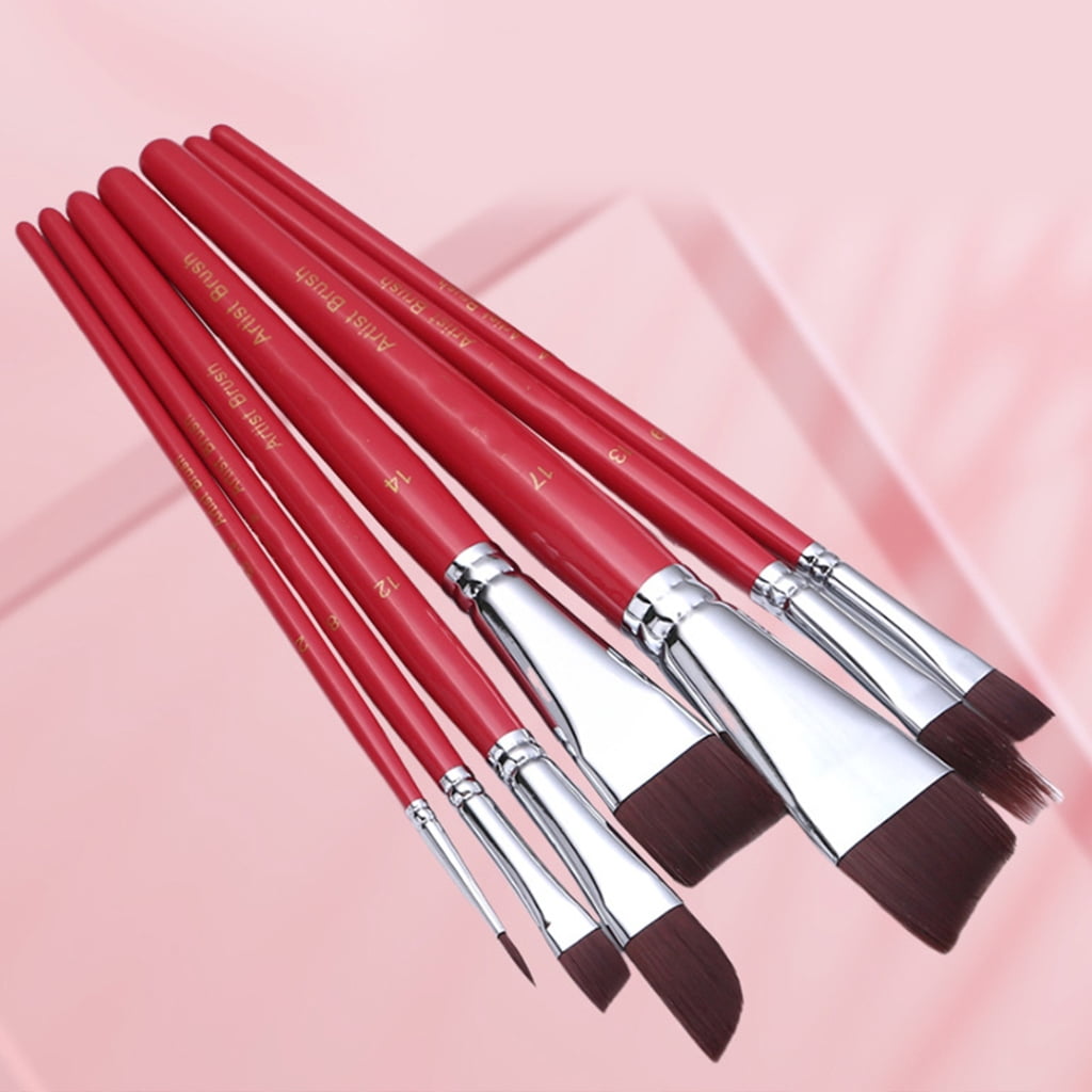 7/10/17 Pcs Acrylic Paint Brush Watercolor Painting Brushes Artist Paint Brushes