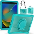 thumbnail image 2 of XYX For iPad 9th 2022/8th 2021/7th Gen 2020 Case 10.2 inch, 360 Rotating Hand Grip, Shoulder Strap, Heavy Duty Drop Protection, Blue, 2 of 7