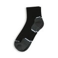 thumbnail image 4 of Wrangler Essential Cool Comfort Men’s Quarter Socks, Full-Cushion Crew Socks, 6-12, Black, 12-Pack, 4 of 8