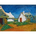 thumbnail image 2 of Art.com Three White Cottages in Saintes-Maries, 1888 (Oil on Canvas) Giclee Print by Vincent van Gogh, 24" x 18", 2 of 4