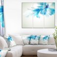 thumbnail image 2 of Impression sur toile « Tender Blue Abstract Flowers » Design Art, 2 of 2