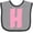 Heather and Black, variant on Inktastic Pink and White Polka Dots Letter H Boys or Girls Baby Bib