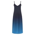 thumbnail image 4 of V Cuello Vestidos de Verano para las Mujeres 2025 Impresión sin Mangas Cuello Redondo Vestido Casual, Imitación Algodón Tirar Marco, 4 of 7