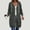 Gray, variant on Women'S Tops Wine Cocoon Hooded Zip Up Outerwear Jackets Long Sleeve Casual Regular Outerwear Jackets Tops,L