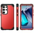 thumbnail image 6 of TECH CIRCLE for Samsung Galaxy S24 Plus Slim Soft Rubber Armor Case,Three Layer Heavy Duty Shockproof Protection Hard Plastic Bumper + Soft Silicone Rubber Hybrid Protective Cover,Red, 6 of 8