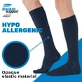 thumbnail image 4 of Unisex Knee High Compression Socks 20-30mmHg for Varicose Veins - Navy, X-Large, 4 of 10
