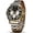 gold&black, variant on Men's Two-Tone Stainless Steel Chronograph Watch - Blue Dial Luminous Waterproof Calendar Business Sport Quartz Wristwatch