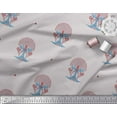 thumbnail image 2 of Soimoi Velvet Fabric Tree Block Print Fabric by The Yard 58 Inch Wide, 2 of 3
