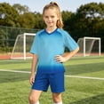 thumbnail image 6 of Yuanlook Kids Matching Outfit Set for Boys Girls Soccer Training Jersey and Shorts Quick Dry Breathable Athletic Team Uniform, 6 of 8