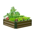 thumbnail image 2 of Panacea Expandable Raised Garden Bed - Rust Resistant Steel, Outdoor - 36 in Square, Brown, 2 of 7