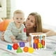 thumbnail image 1 of Juguete elástico de arcoíris para clasificar formas para bebés | Actividad de motricidad fina con cuerdas elásticas | Juego de aprendizaje sensorial para niños pequeños a partir de 6 meses, 1 of 6