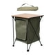 thumbnail image 3 of Gabinete plegable para acampar, gabinete de almacenamiento de 2 niveles para actividades al aire libre en la playa Verde, 3 of 8