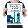 thumbnail image 2 of Modern Electric Vehicle Art - Electric Car Enthusiast - 13x19 Poster Print, 2 of 4