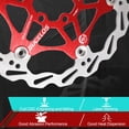 thumbnail image 4 of BUCKLOS 160 mm 180mm 203mm Disc Brake Rotor, MTB Mountain Bicycle Rotor, Aluminum Heat Dissipation Road Mountain Bike Floating Rotors with 6 Bolts, Fit for Road Bike, Mountain Bikes, BMX, 4 of 7