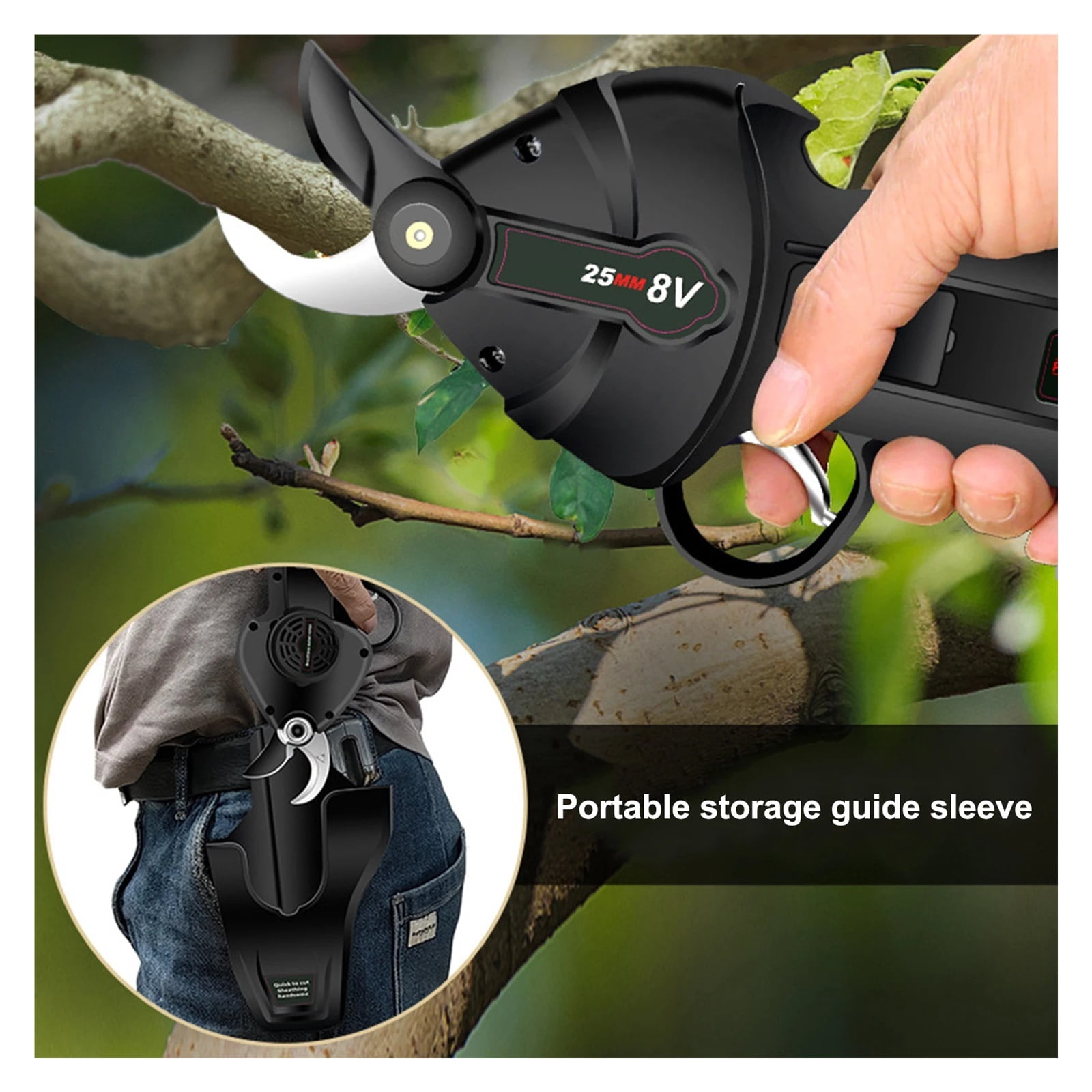 Protable Electric Pruning Shears Rechargeable Fruit Tree Hedge Trimmer Home Garden Electric Scissor Garden Pruning Tools