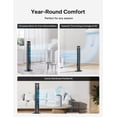 thumbnail image 6 of PELONIS Tower Fan Heater Combo with Remote, Oscillating Space Heater and Cooling Fan, 3 Speeds, 2 Heat Settings, ECO Mode, White, 6 of 11