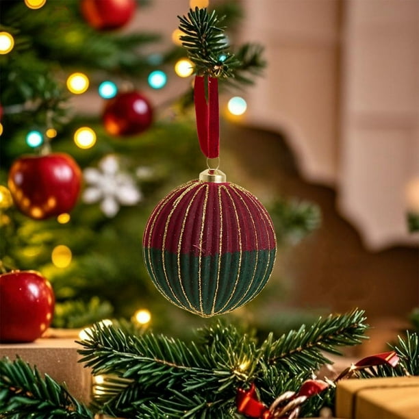Colgante de adorno de árbol de Navidad multicolor | Decoración navideña de plástico brillante 8cm 12cm 15cm | Colgante de ventana exquisito y ligero | Agrega alegría festiva