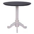 thumbnail image 1 of Pedestal Ashbury de Table International Caravan, color blanco y negro envejecido, 1 of 1