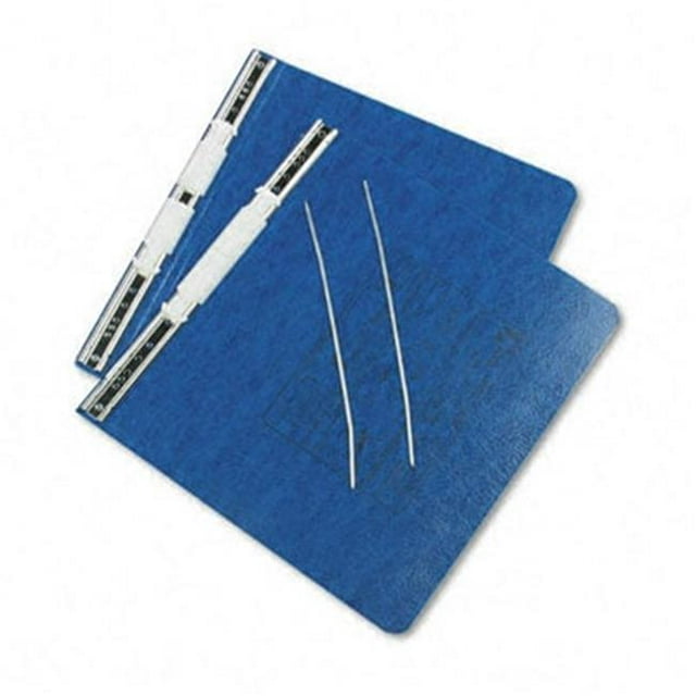 Pressboard Hanging Data Binder 8-1/2 x 11 Unburst Sheets Dark Blue