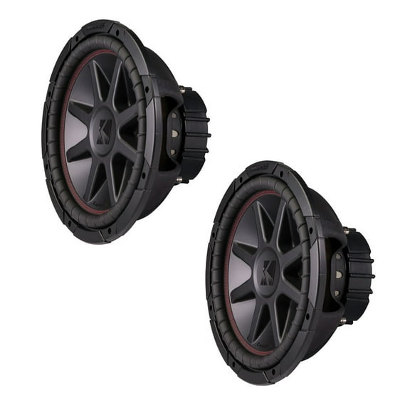 Kicker 43CVR122 Comp VR Car Audio Suwboofer Dual 2 Ohm 12" Sub CVR1 2 Pair