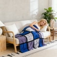 thumbnail image 5 of RKSTN 100X70Cm Drawstring Blanket Purple, 5 of 5