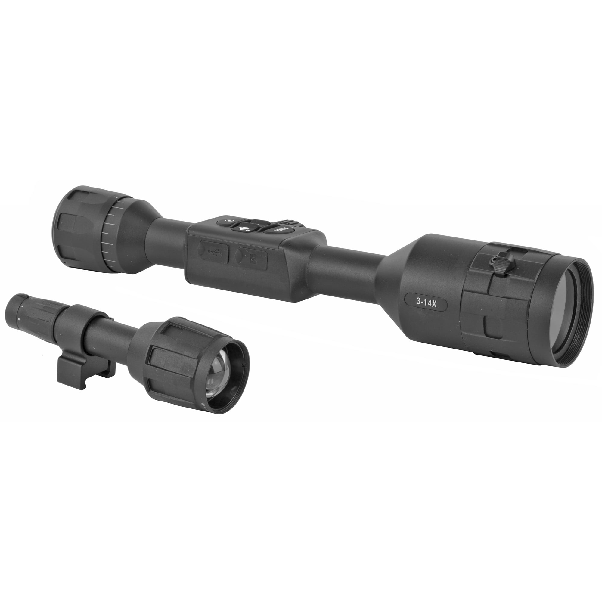 ATN X-Sight 4K Pro 3-14x Smart Day/Night Rifle Scope - with Full HD Video, 18+ hrs Battery, Ballistic Calculator, Rangefinder, WiFi, E-Compass, Barometer, IOS & Android Apps