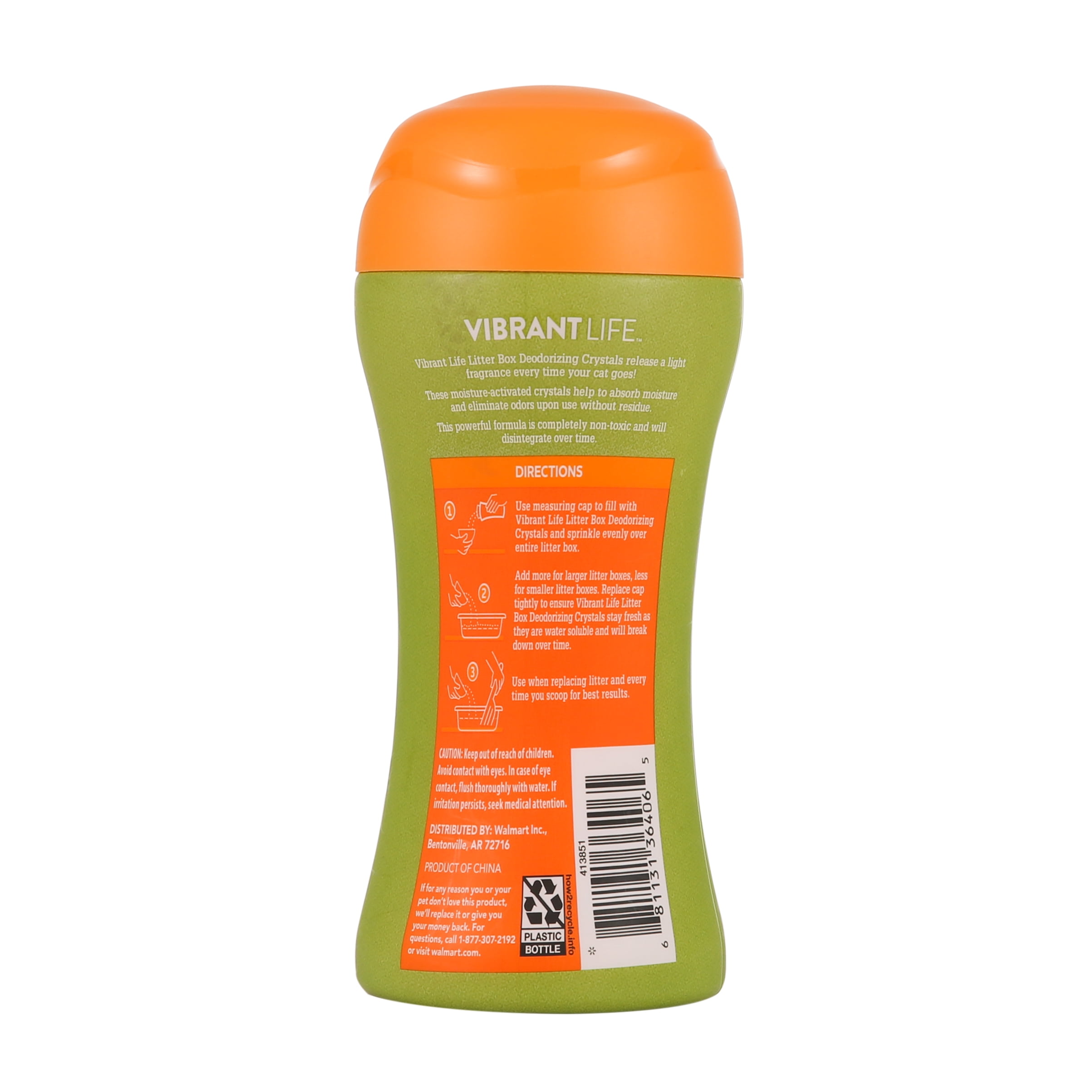 (2 pack) Vibrant Life Litter Box Deodorizing Crystals, Tropical Breeze