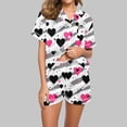thumbnail image 2 of Vetsdori Nightwear Pajama Sets for Women Soft Loungewear Sleepwear Valentines Day Valentines , Gifts for Girlfriend Love Heart Womens Pajamas PJS,Red, 2 of 8