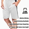 thumbnail image 3 of [5 Pack] Men's Dry-Fit Active Athletic Shorts Basketball Running Gym Workout with Two Side Pockets, 3 of 9