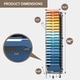 thumbnail image 4 of 7-Tier Wall File Holder Organizer with Hooks, Mesh Hanging File Organizer, Mail Organizer Wall Mounted for Papers, Folders, Office Magazine Rack, Assembly Needed, Black, 4 of 14