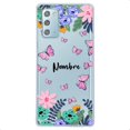 thumbnail image 1 of czcpp-INSTACASE Funda Compatible con Galaxy Note 20 Personalizada con Tu Nombre Mariposas Rosas y Flores, Protector Compatible con Galaxy Note 20 Personalizado, Case Mariposa Antigolpes TPU, 1 of 4