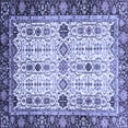thumbnail image 1 of Ahgly Company Indoor Square Abstract Blue Modern Area Rugs, 7' Square, 1 of 4