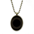 thumbnail image 1 of Forma círculo patrón símbolo totem Collar Colgante de cadena vintage Colección de joyas colgantes Unbranded M, 1 of 3