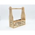 thumbnail image 1 of Unbranded Collapsible Wood Wine Caddy with Brown Kitchen Utensils Design, 1 of 1