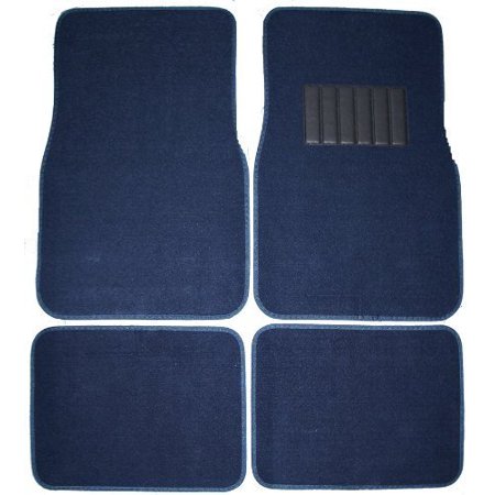 Front & Rear Carpet Car Truck SUV Floor Mats - Blue