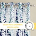 thumbnail image 6 of Blue Weeping Eucalyptus Kitchen Curtains Window Panels, Spring Summer Farmhouse Leaves Insulated Window Treatment Curtain, Grommet Curtains for Bedroom/Living Room/Bathroom, 2 Piece 52"Wx45"L, 6 of 8