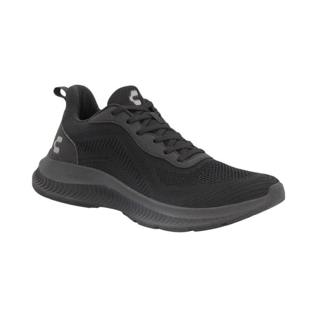 Tenis Hombre Charly Textil Durable Resistente Caminar Correr Deportivo Ajustable Agujetas Casual Sue negro 27