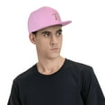 thumbnail image 6 of ZICANCN Alphabet T Pattern Baseball Caps, Trucker Hats for Men And Women, Adjustable Breathable Flat Caps, Pink, 6 of 8