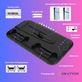 thumbnail image 2 of Swayvoo Multifunction Vertical Stand for PS5 Pro and PS5 Slim, Cooling Fan, Dual Controller Charging Dock, USB Hub, Console Organizer Black, 2 of 5