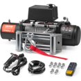 thumbnail image 1 of STAWAY 13,500 lb Electric Winch - Heavy-Duty Steel Cable, IP65 Waterproof, Remote Control, Perfect for Off-Road Recovery & Towing, 1 of 9