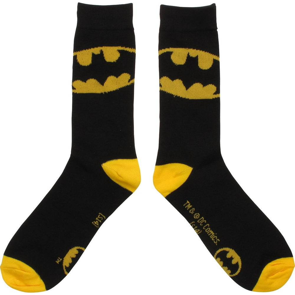 Batman - Batman Side Logo Crew Socks - Walmart.com - Walmart.com