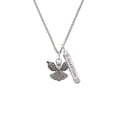 thumbnail image 2 of Delight Jewelry Silvertone Angel with Heart Silvertone Guardian Angel Bar Charm Necklace, 23", 2 of 4