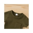 thumbnail image 4 of Gureui Newborn Outfits Sets, Ribbed Knit Short Sleeve T-shirt + Short Pant Clothes Set, 4 of 9