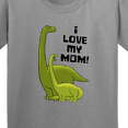 thumbnail image 4 of Inktastic I Love My Mom with Baby and Mommy Brontosaurus Youth T-Shirt, 4 of 5