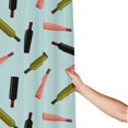 Pink Green Black Bottle Shower Curtain Fabric Shower Curtains for Bathroom, Heavy Duty